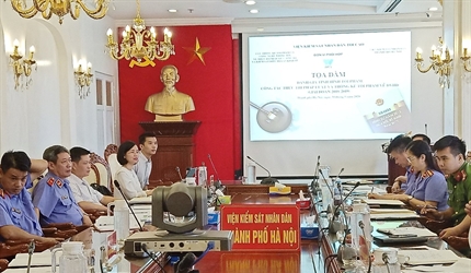 Viện KSND thành phố Hà Nội: Tọa đàm đánh giá tình hình tội phạm, công...